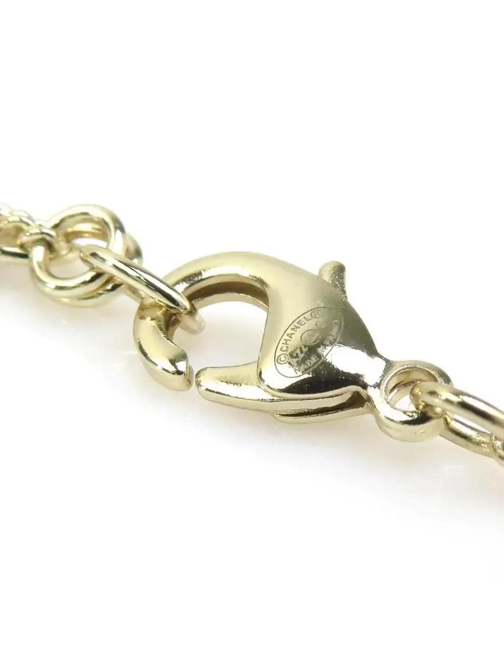Auth Chanel Cc Logo Necklace Gold Metal #293541C62B